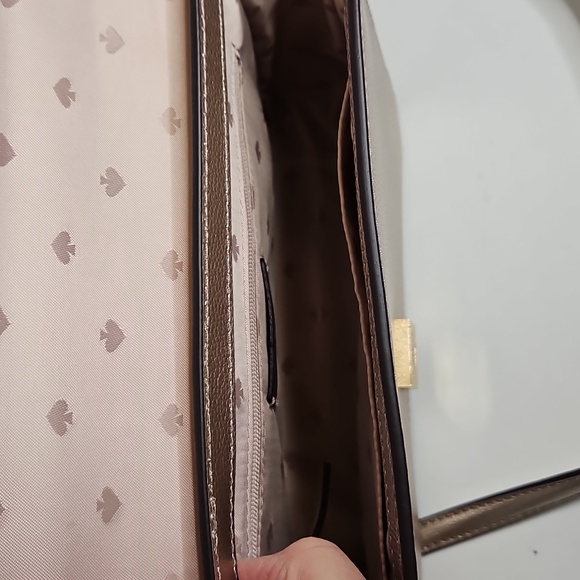 Kate Spade Patterson Drive Embellished Maisie Metallic Blush Crossbody Bag - Picture 8 of 11